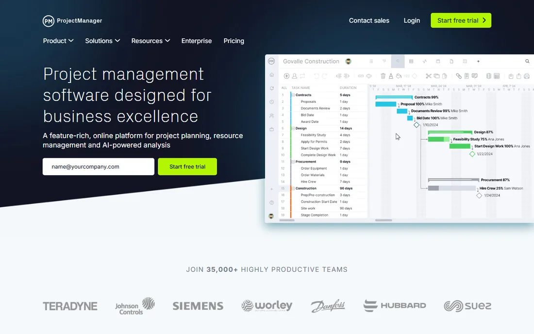 ProjectManager homepage