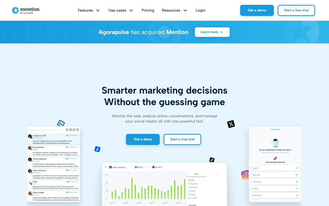 Mention homepage