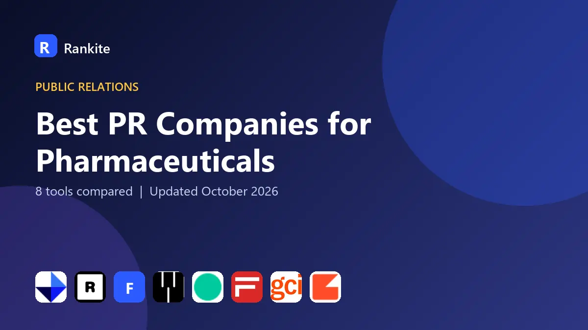 Best PR Companies for Pharmaceuticals in 2026: 8 Tools Compared