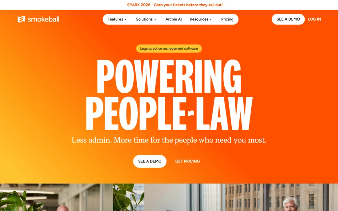 Smokeball homepage
