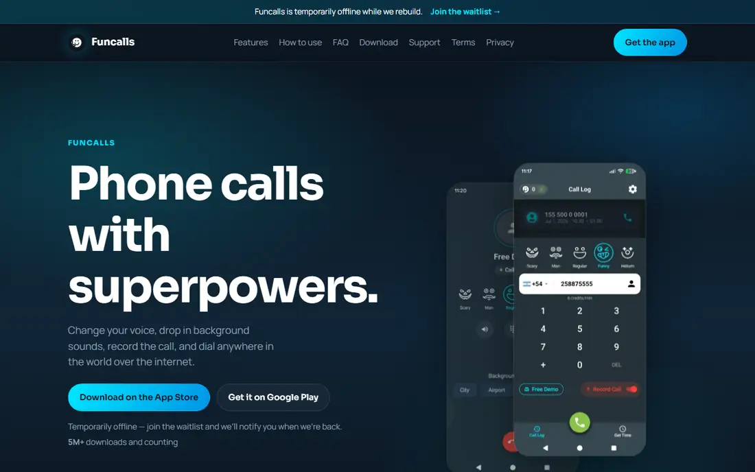 Funcalls homepage