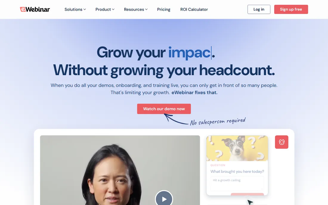 eWebinar homepage