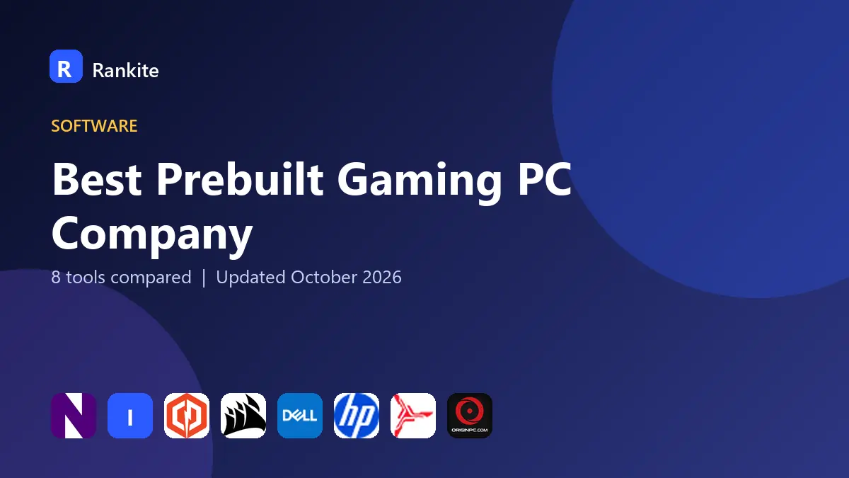 Best Prebuilt Gaming PC Company in 2026: 8 Companies Compared