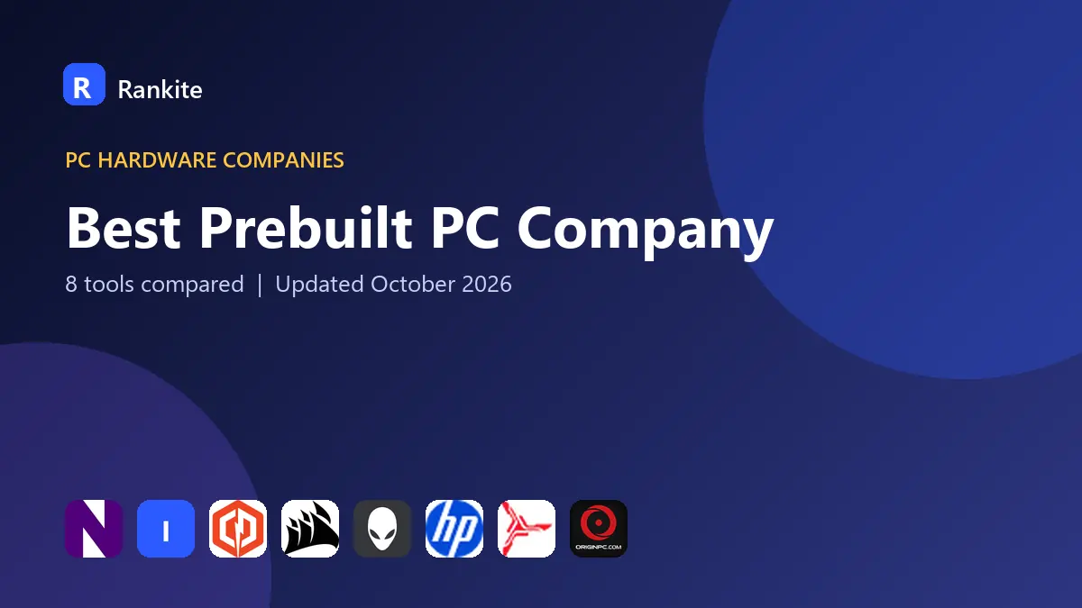 Best Prebuilt PC Company in 2026: 8 Companies Compared