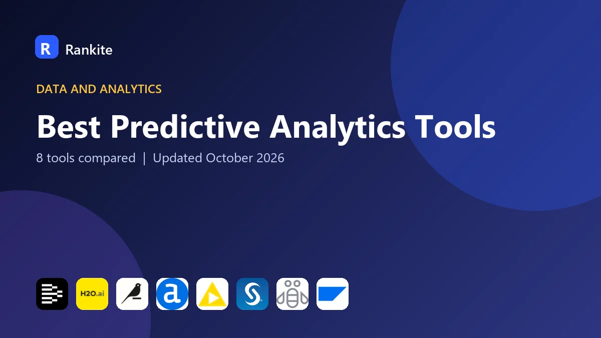 Best Predictive Analytics Tools in 2026: 8 Tools Compared