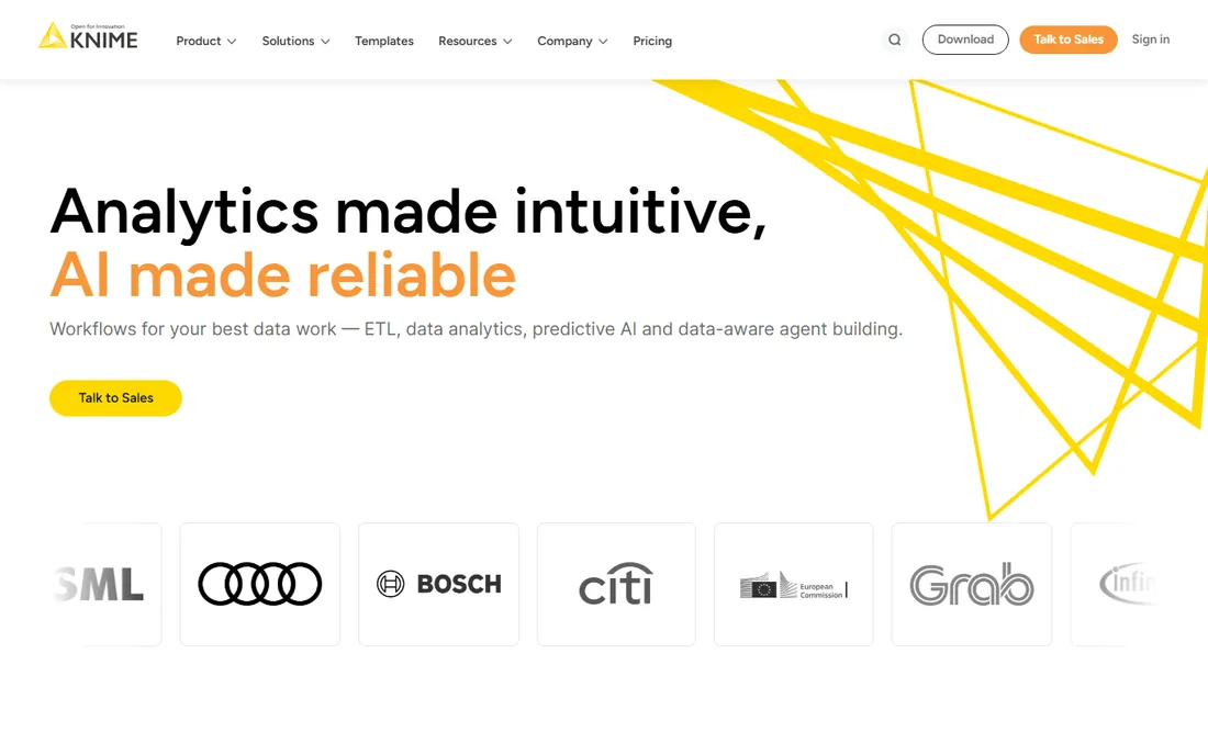 KNIME homepage