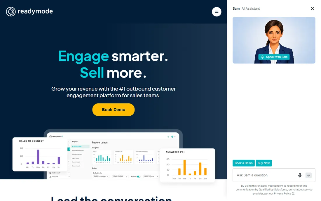 Readymode homepage
