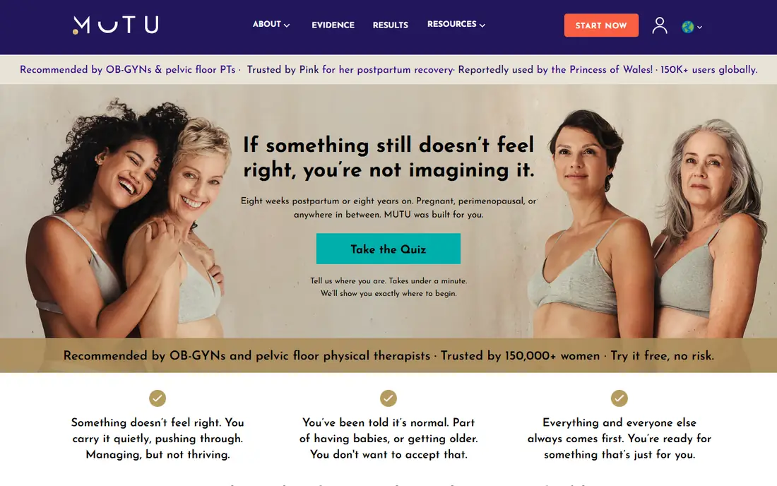 MUTU System homepage