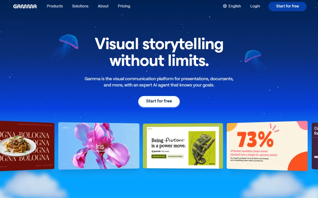Gamma homepage