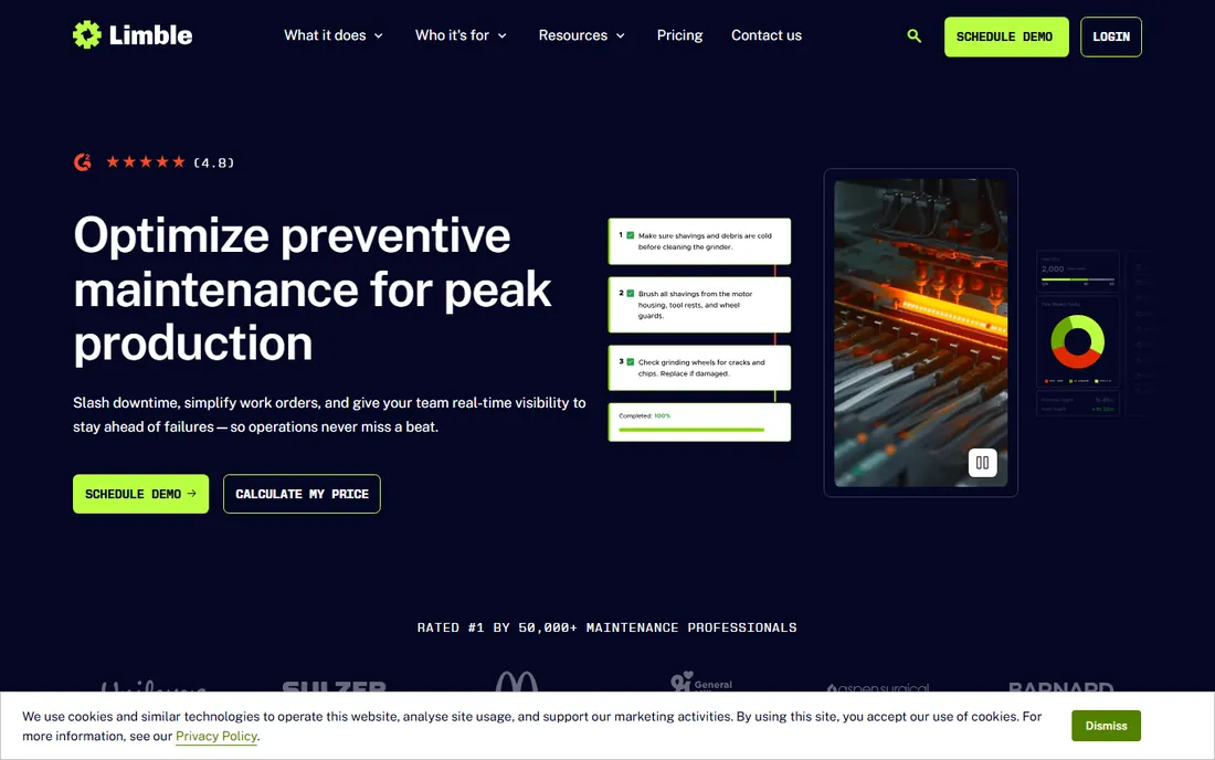 Limble homepage