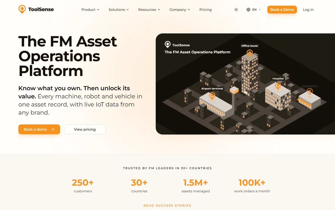 ToolSense homepage