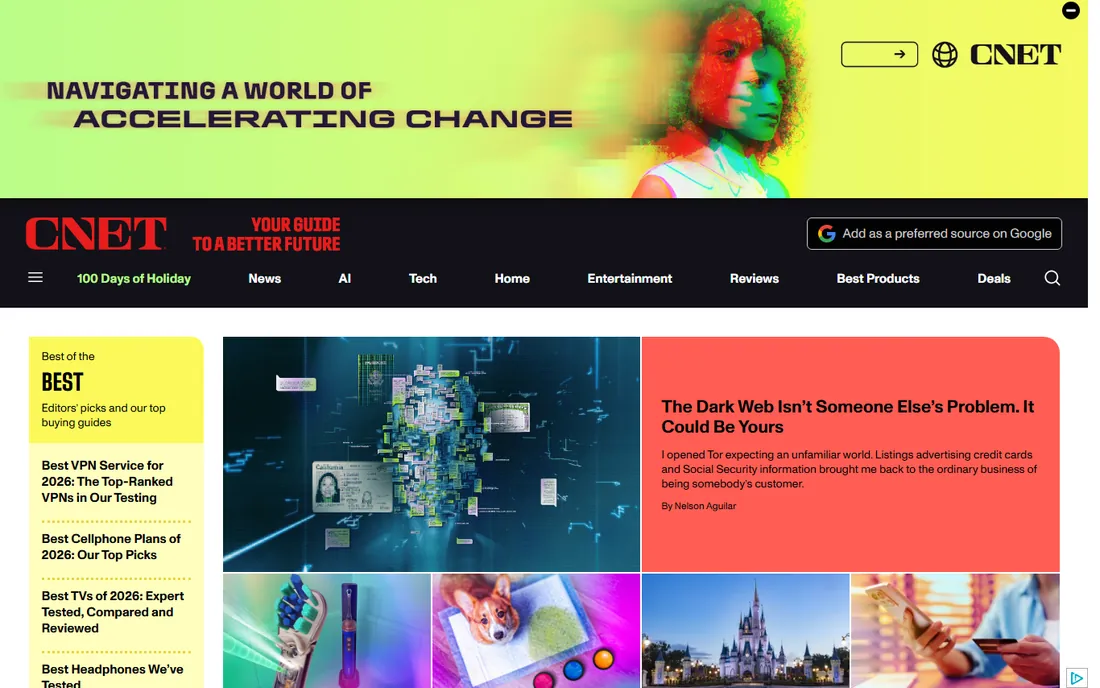 CNET Shopping homepage