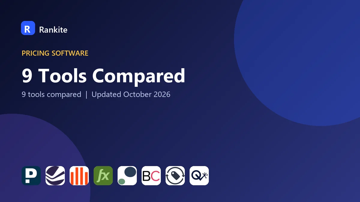 9 Tools Compared: Best Pricing Optimization Software