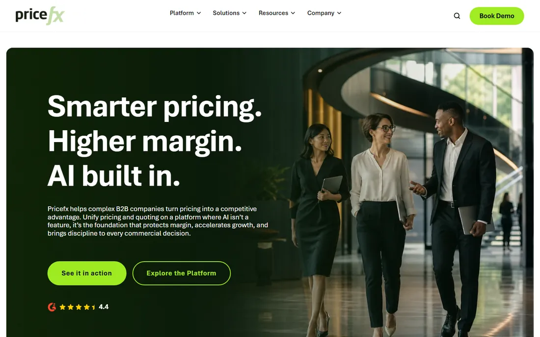 Pricefx homepage