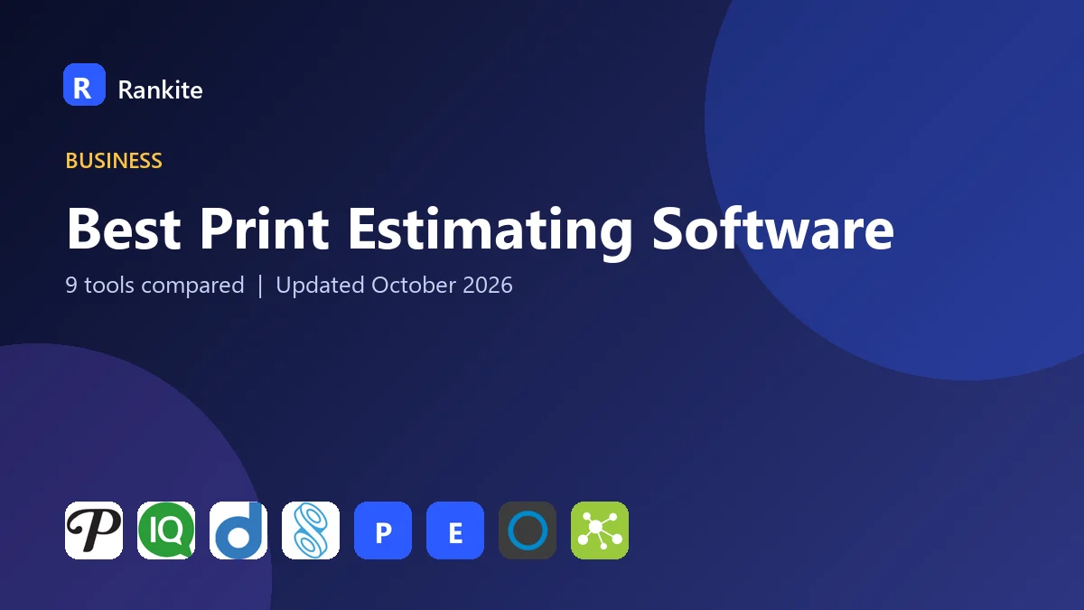 Best Print Estimating Software in 2026: 9 Tools Compared