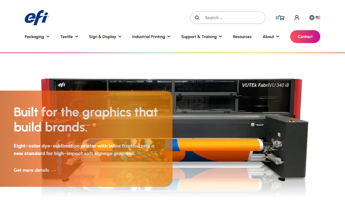 EFI PrintSmith Vision homepage