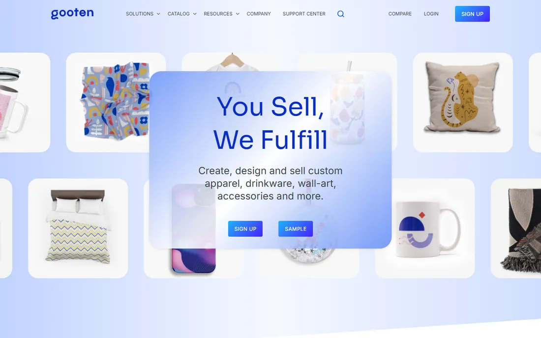 Gooten homepage