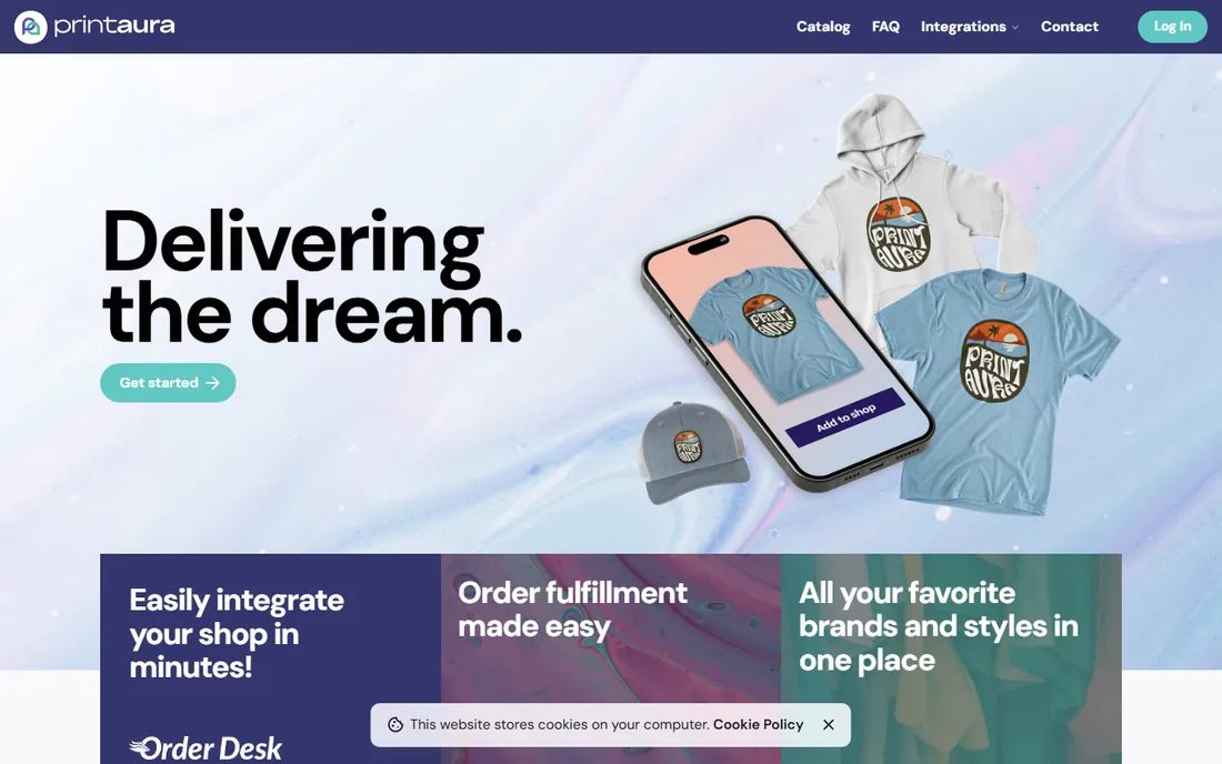Print Aura homepage