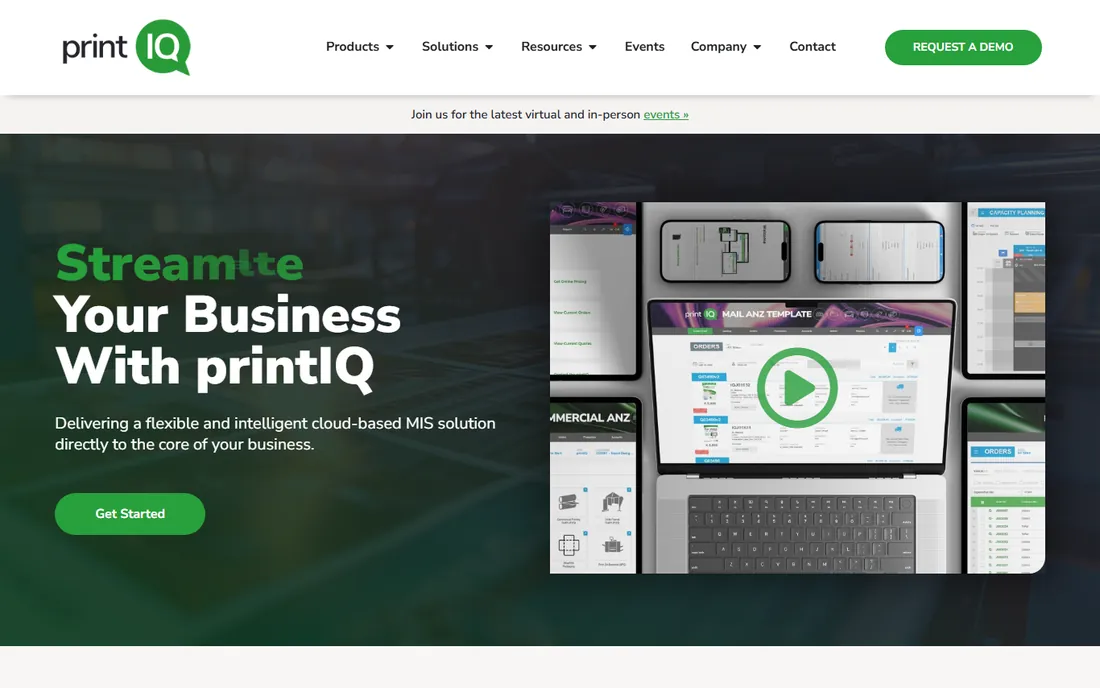 PrintIQ homepage