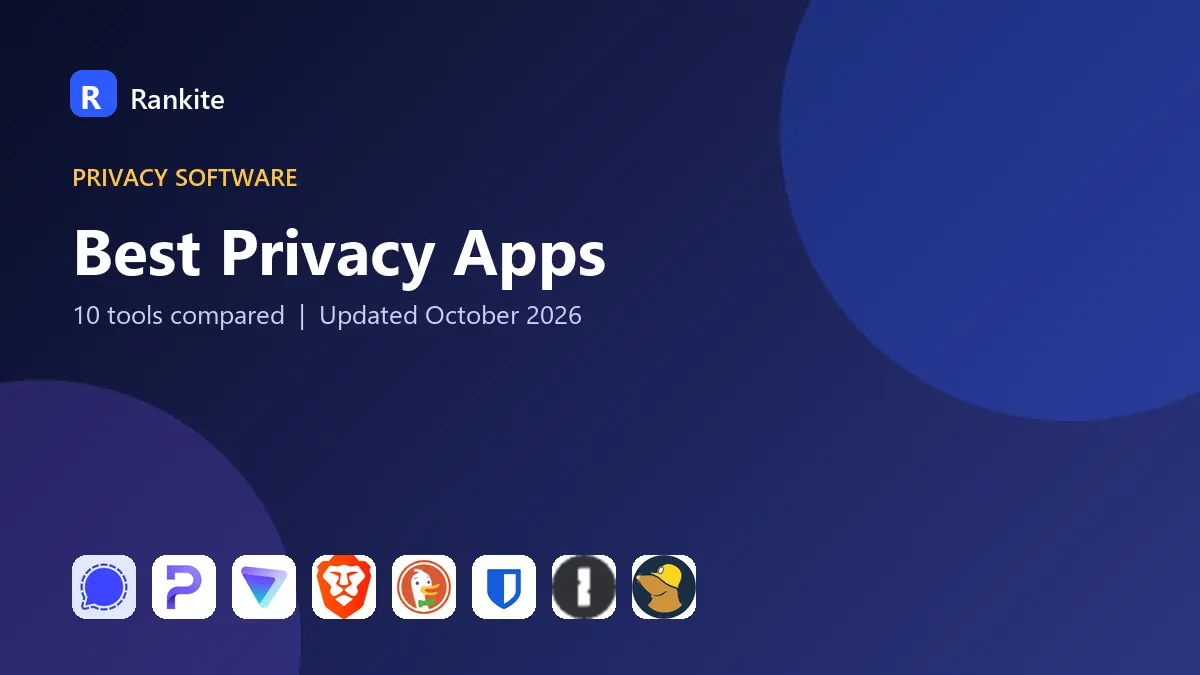 Best Privacy Apps in 2026: 10 Tools Compared