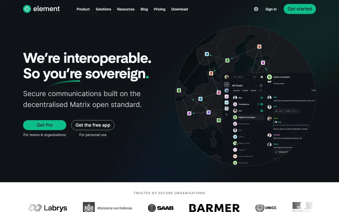 Element homepage
