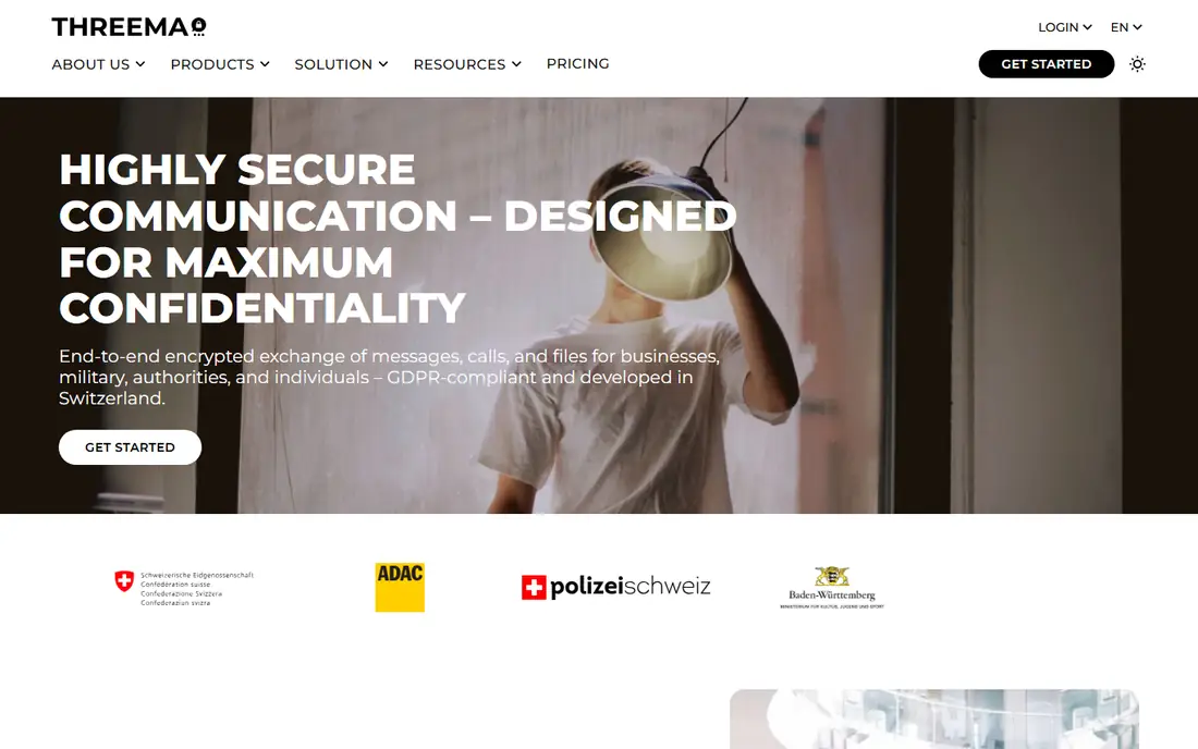 Threema homepage