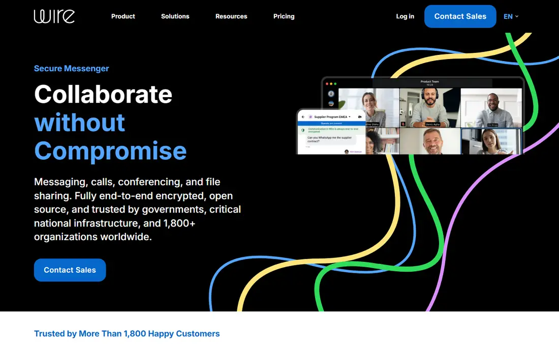 Wire homepage