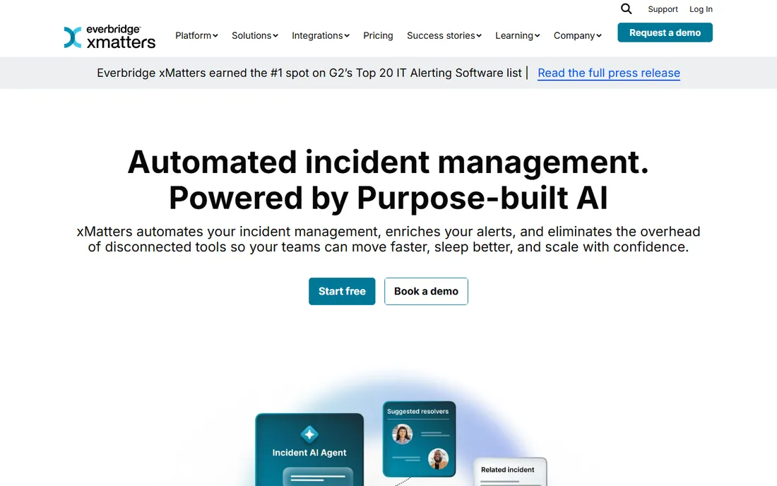 xMatters homepage