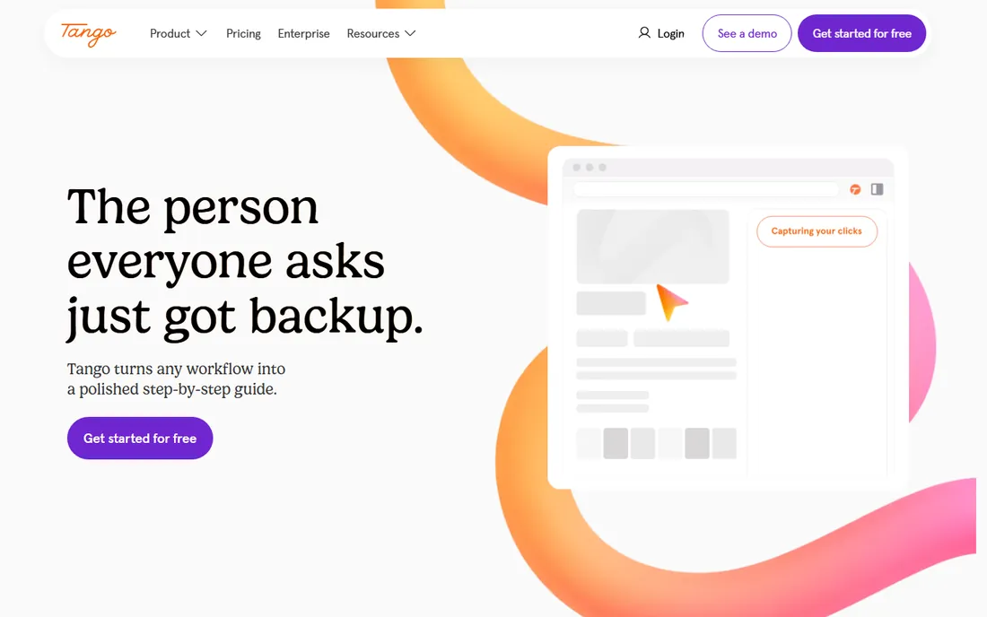 Tango homepage