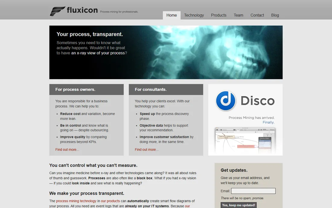 Fluxicon Disco homepage