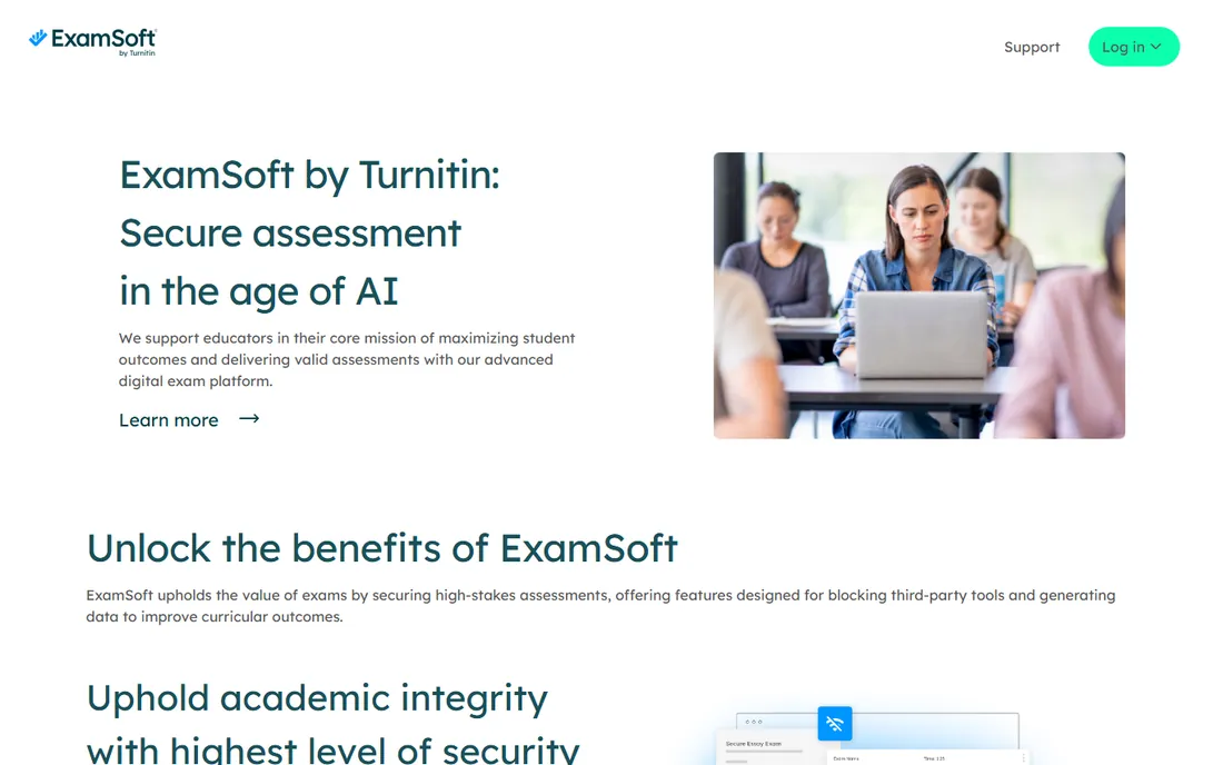 ExamSoft homepage