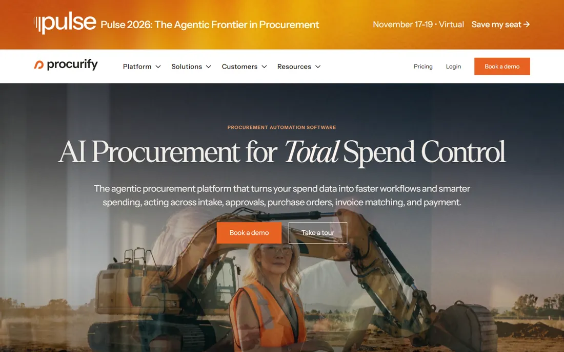 Procurify homepage