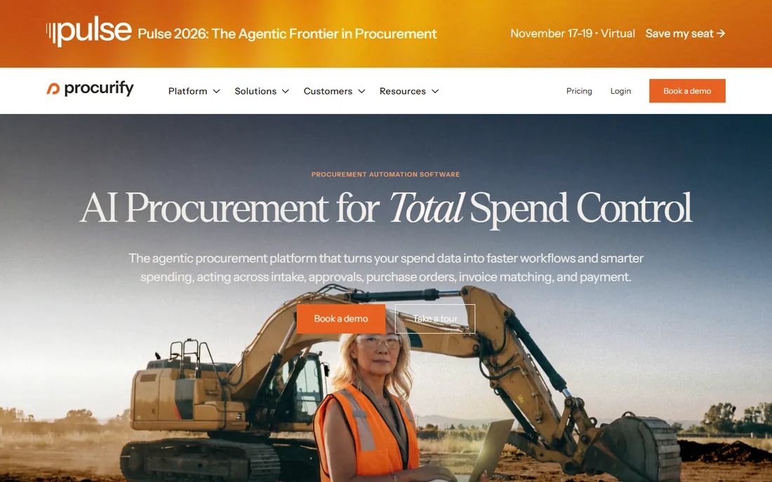 Procurify homepage