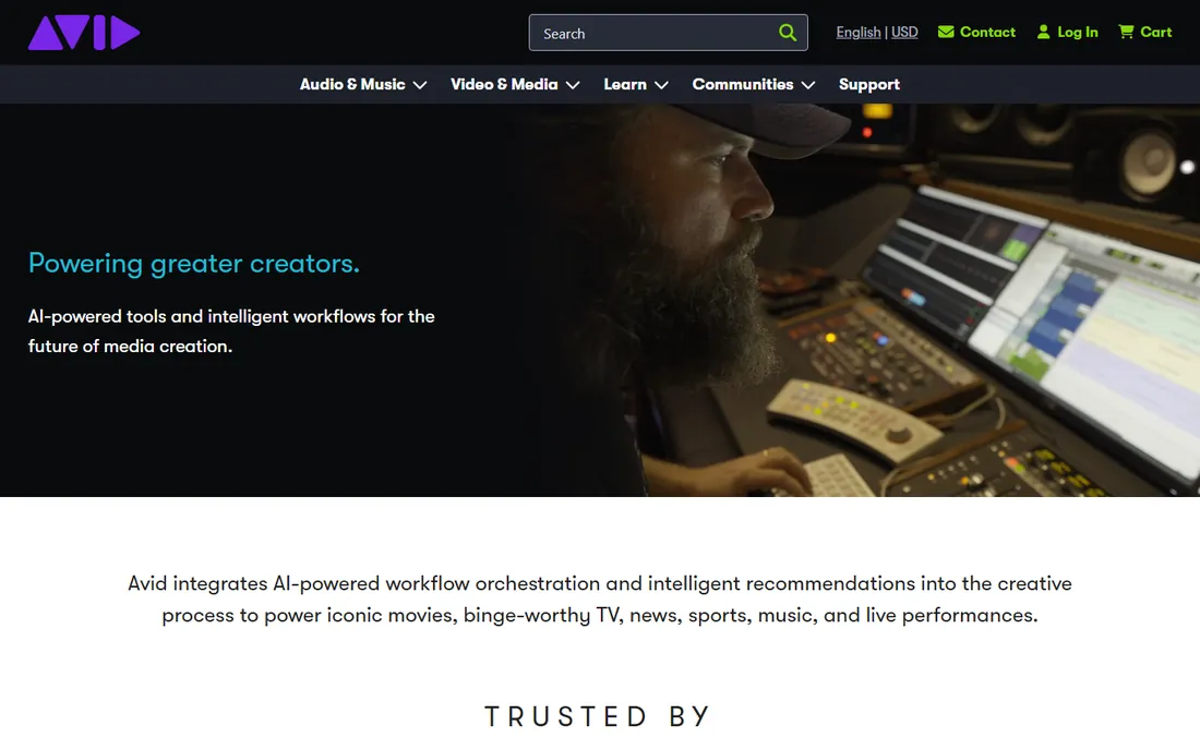 Pro Tools homepage
