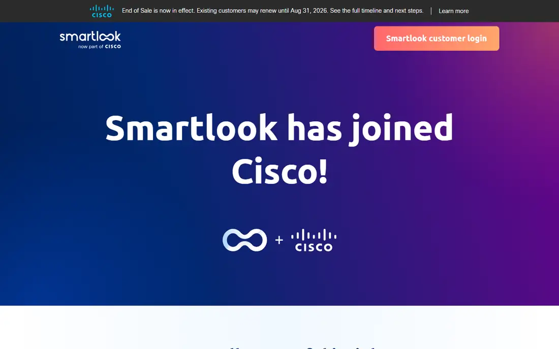 Smartlook homepage