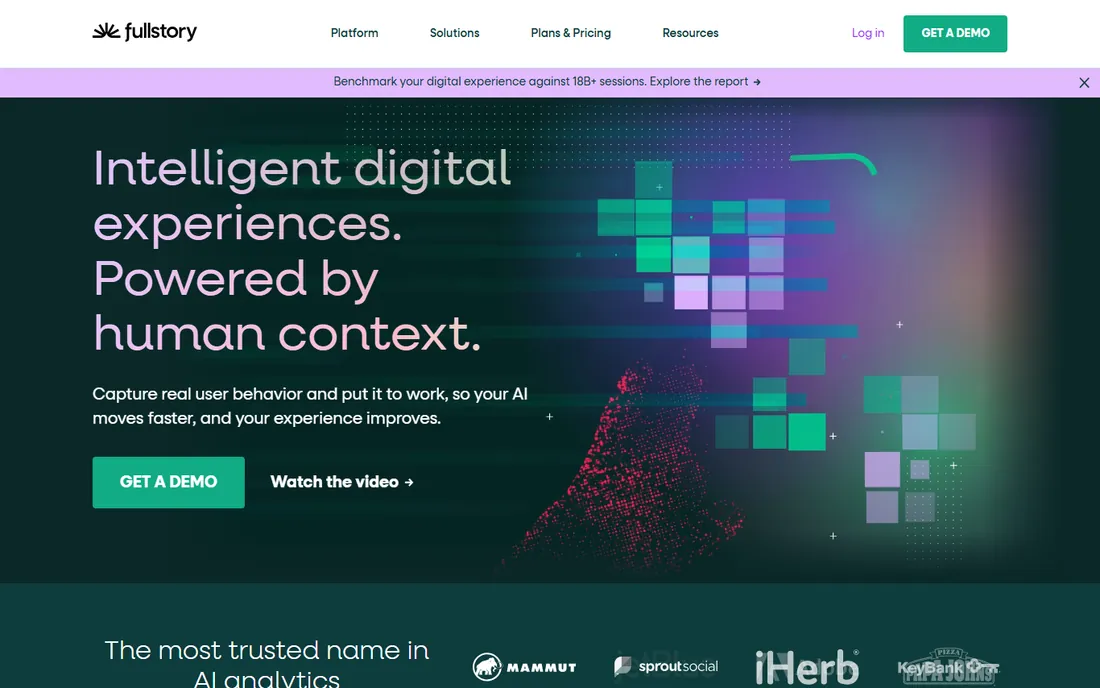 FullStory homepage