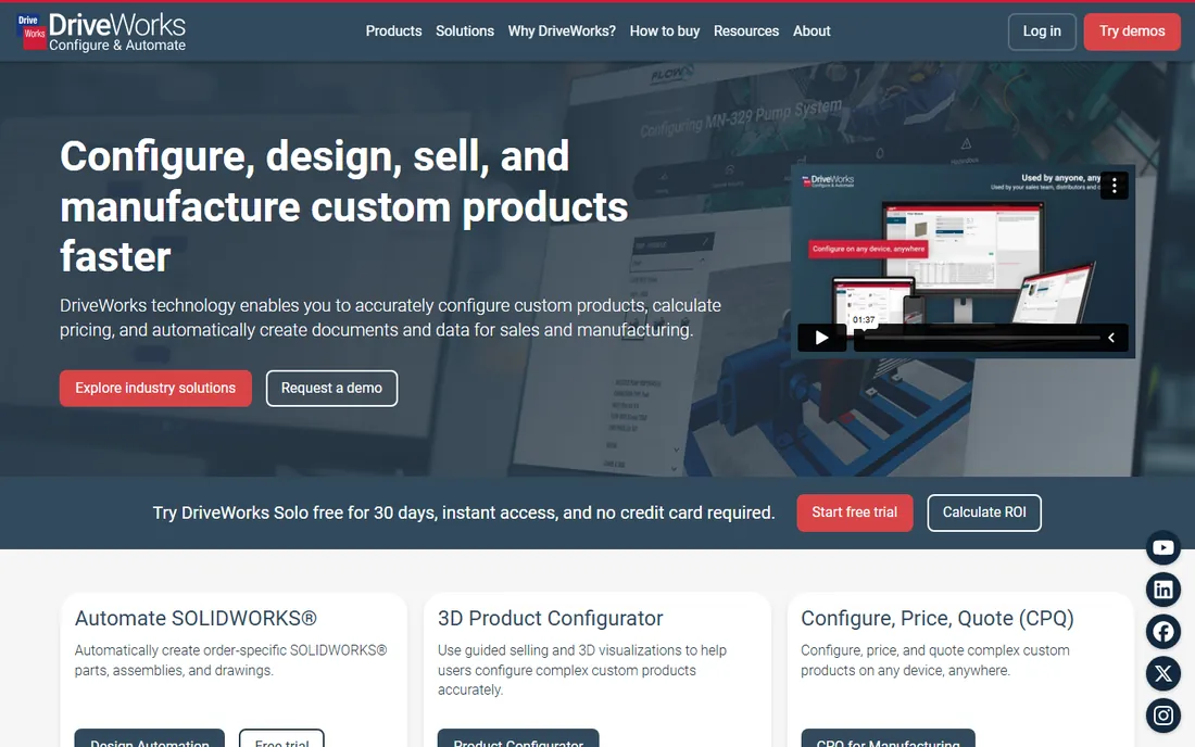 DriveWorks homepage