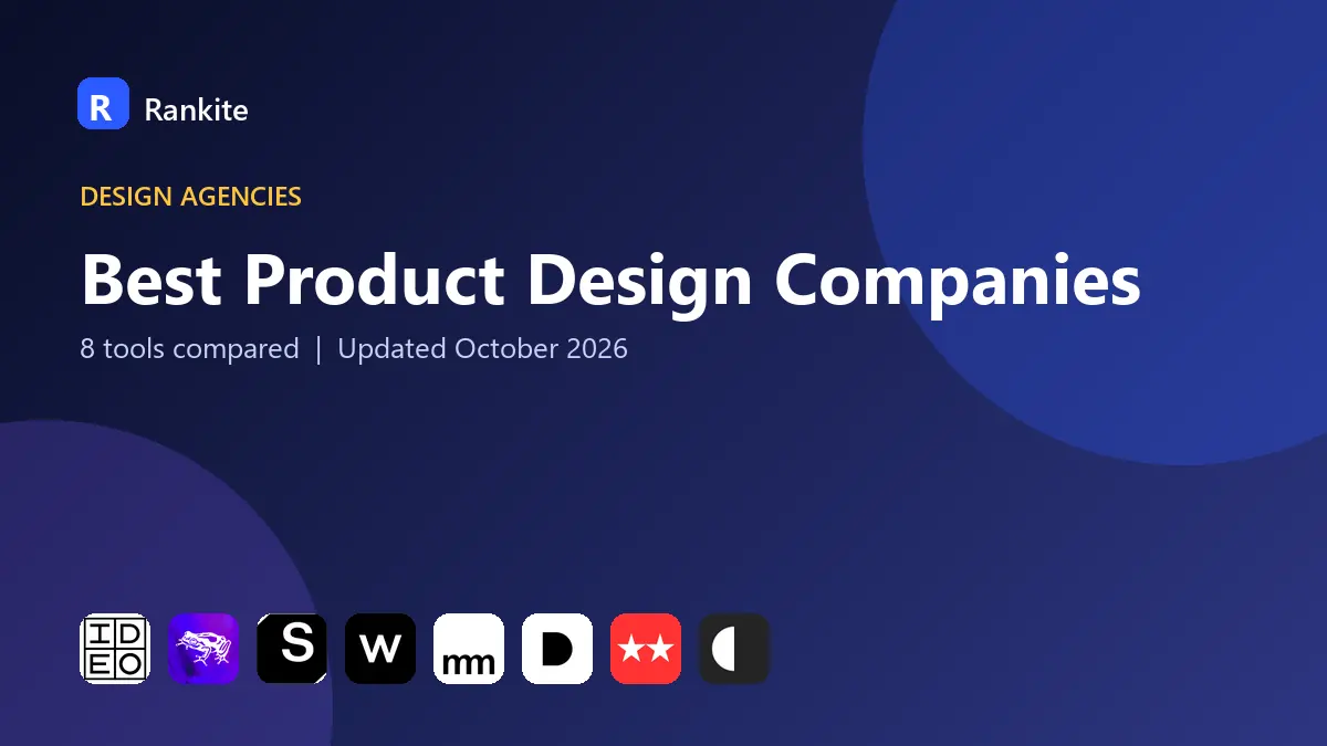 Best Product Design Companies in 2026: 8 Companies Compared
