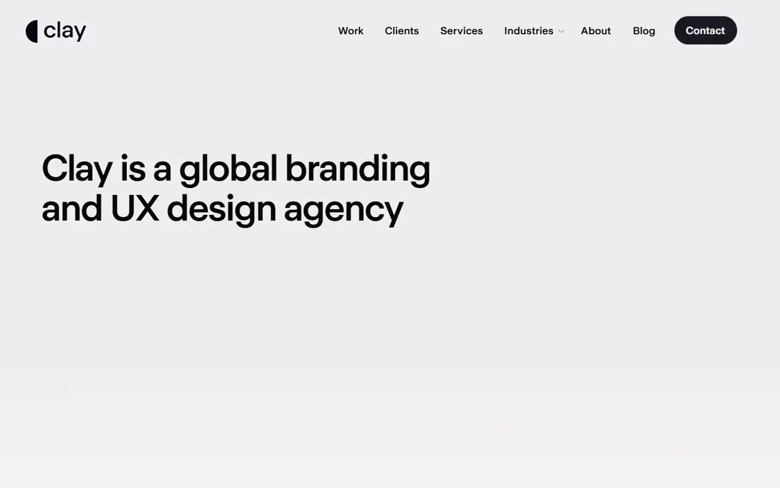 Clay homepage