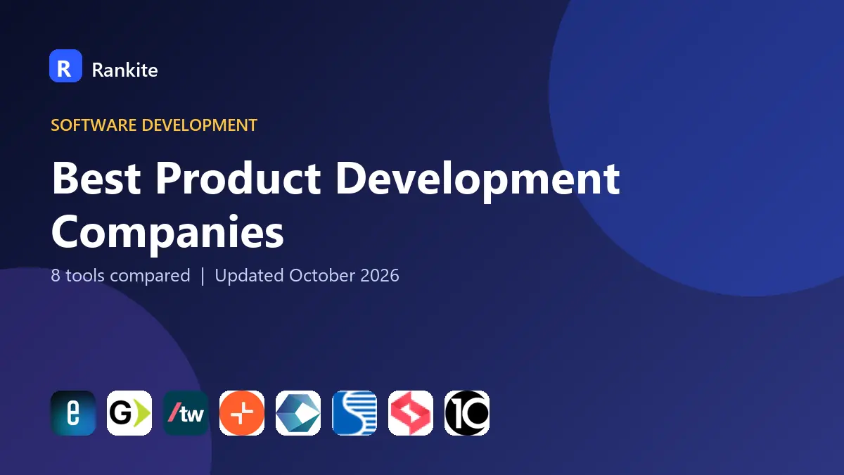 Best Product Development Companies in 2026: 8 Tools Compared