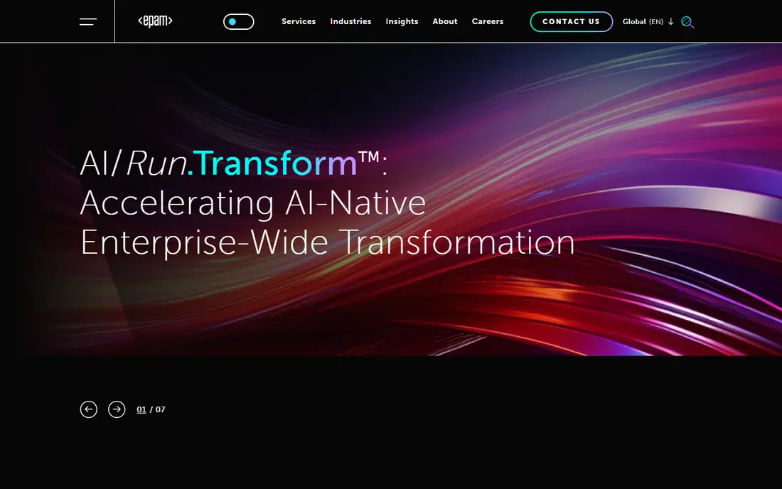 EPAM Systems homepage