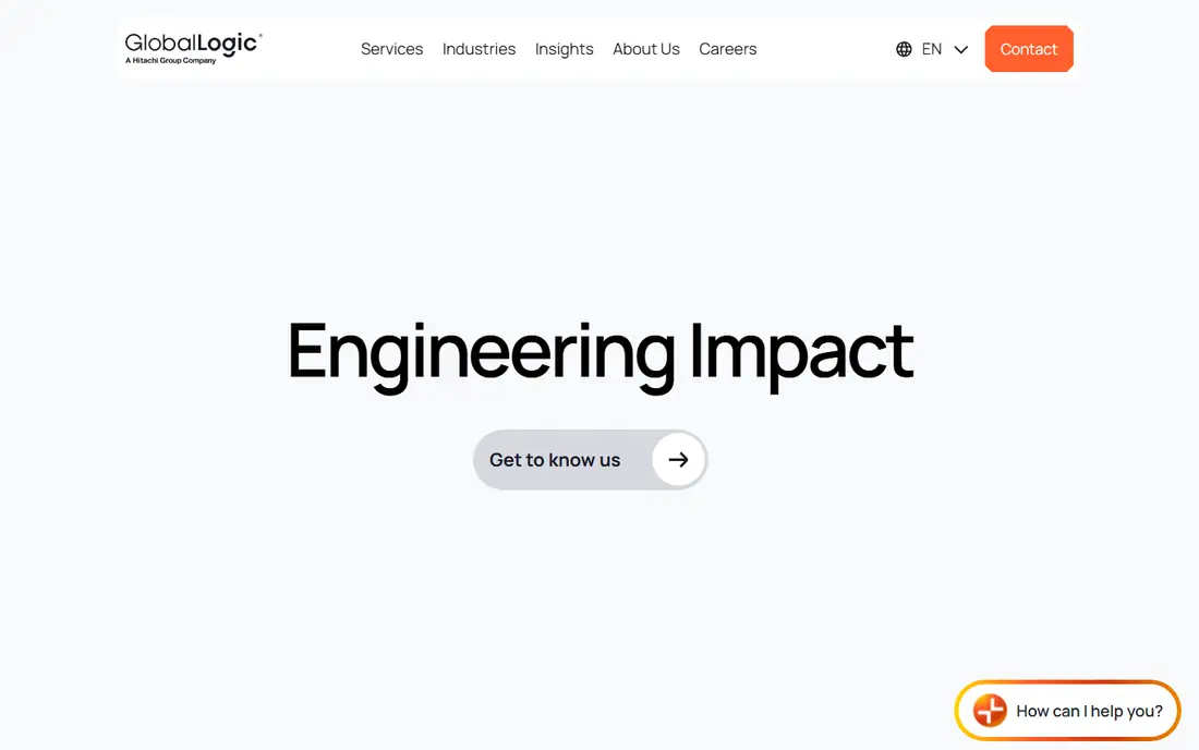 GlobalLogic homepage