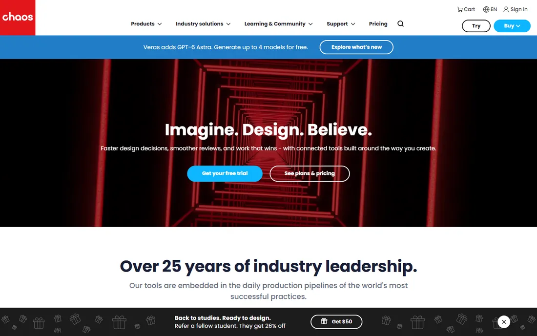 V-Ray homepage