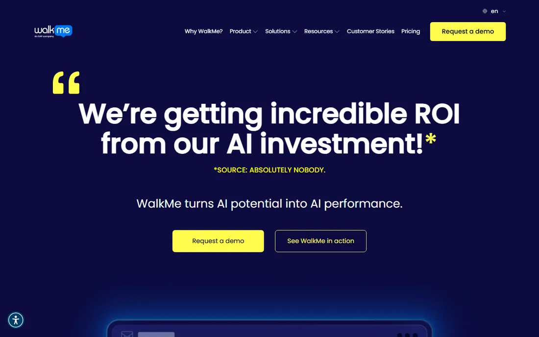 WalkMe homepage