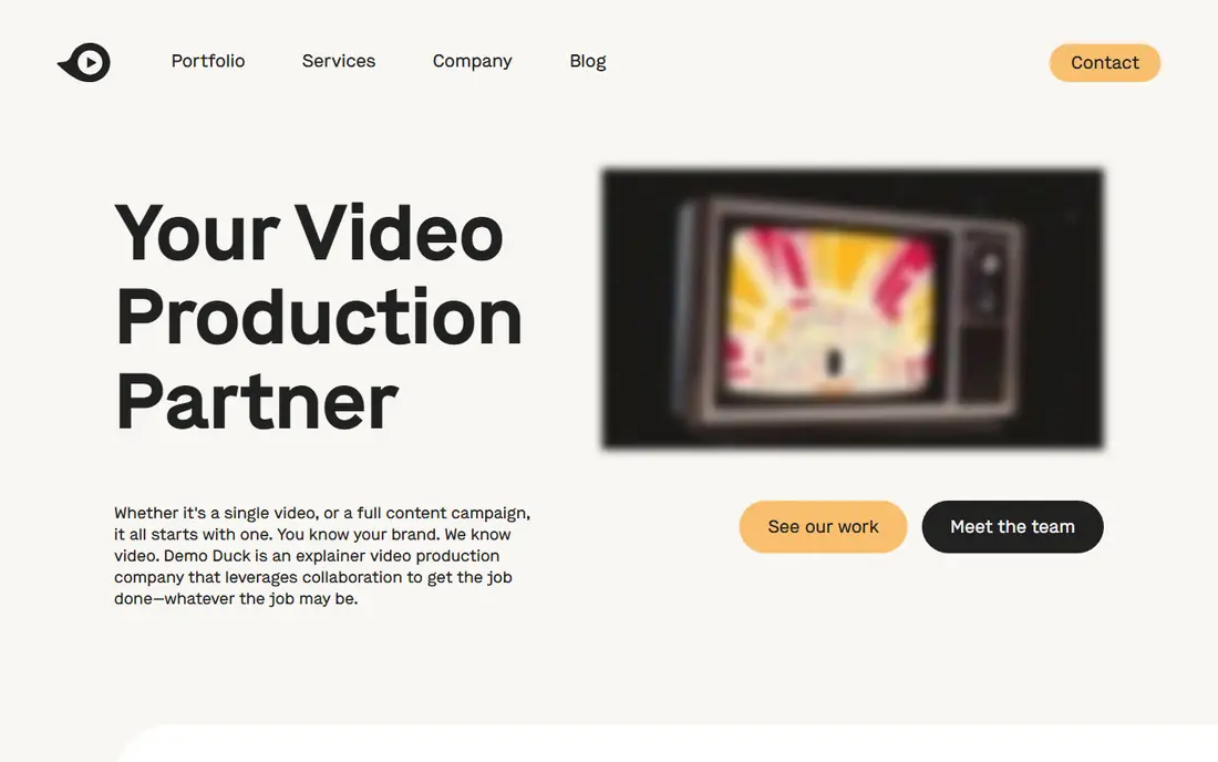 Demo Duck homepage