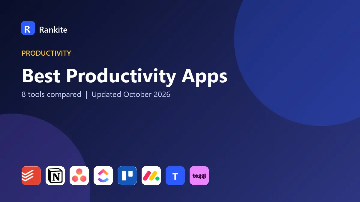Best Productivity Apps in 2026: 8 Tools Compared