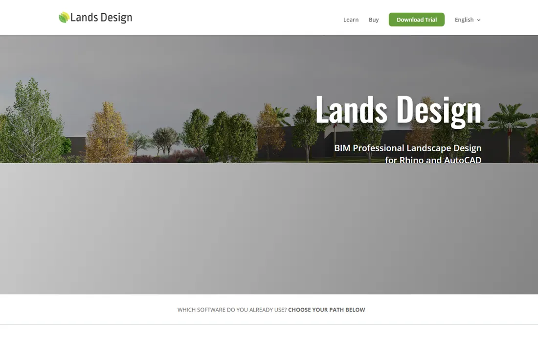 Lands Design homepage