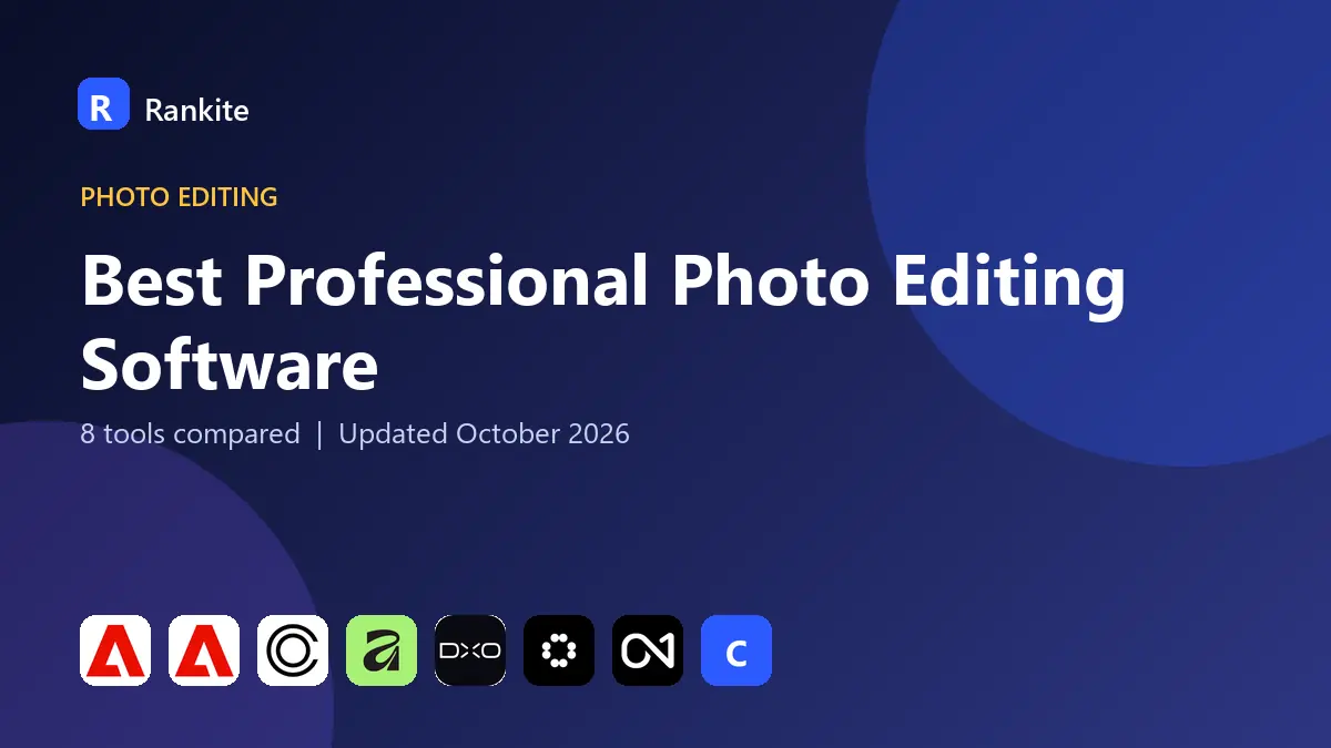 Best Professional Photo Editing Software in 2026: 8 Tools Compared