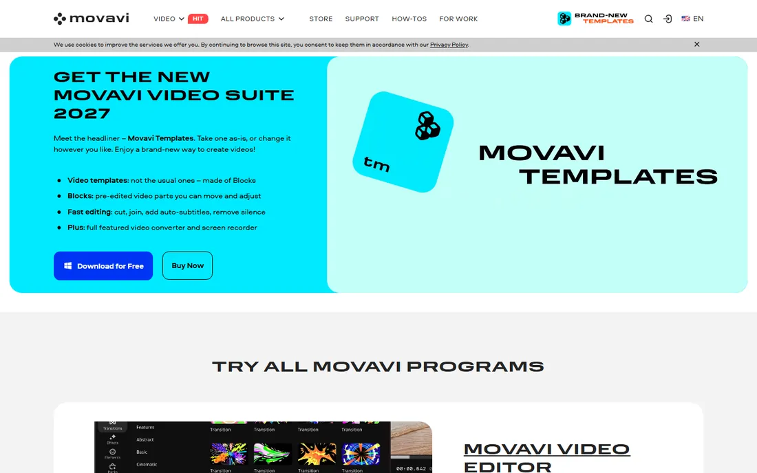 Movavi Slideshow Maker homepage