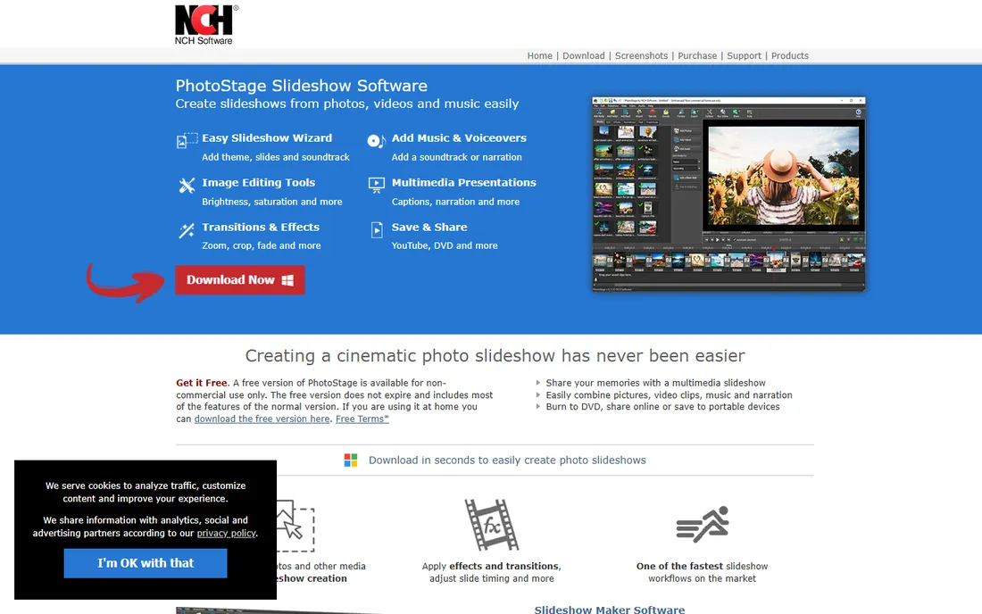 PhotoStage Slideshow Producer homepage